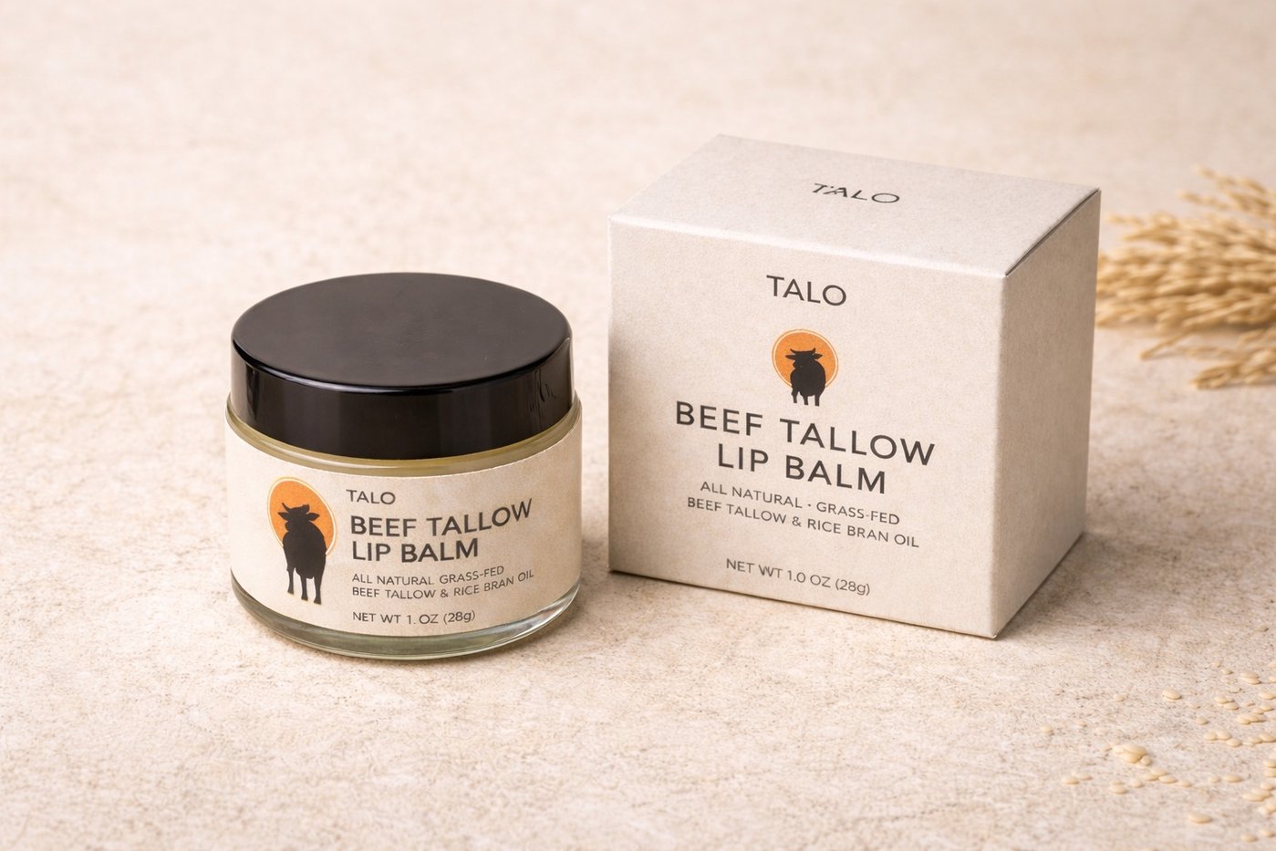 TALO beef tallow lip balm