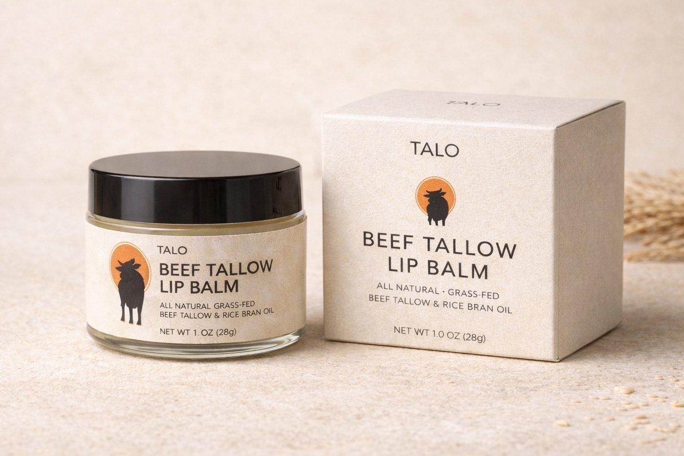 TALO beef tallow lip balm
